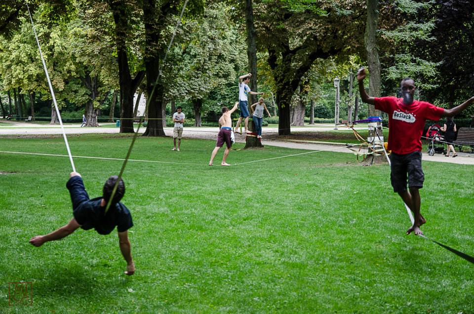 Spot Parc du Cinquantenaire (Slackline) Slacktoday